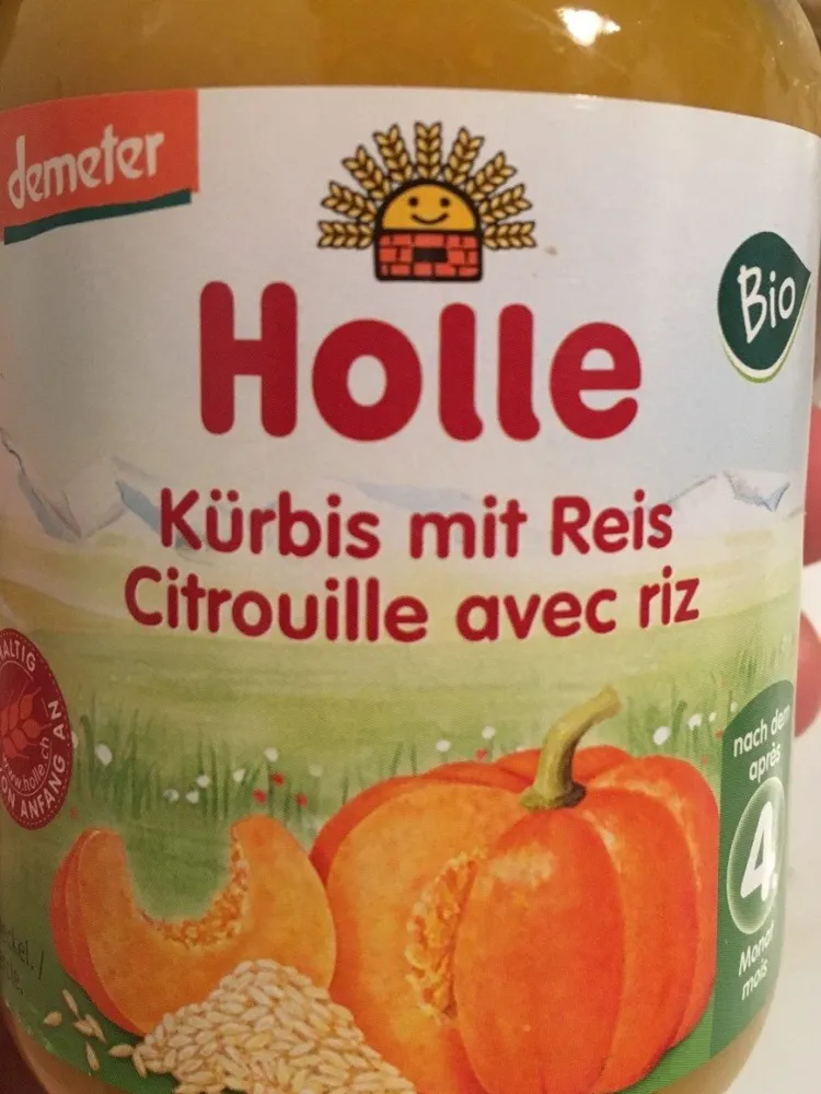 Citrouille Avec Riz Bio