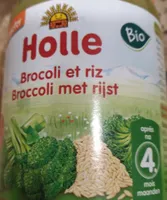 Holle Petit Pot Brocolis avec Riz Complet Bio 190 g