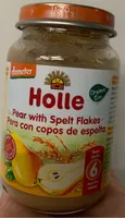 Holle pera con copos de espelta