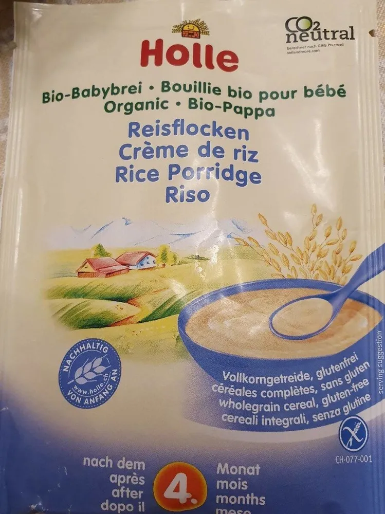 Bio-babybrei Reisflocken