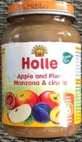 Manzana y ciruela