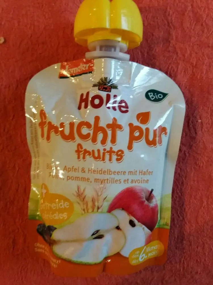 Gourde Poire Pomme Myrtille Avoine