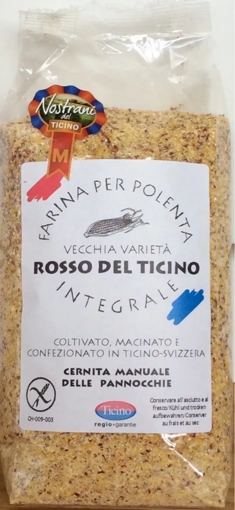 Farina per polenta integrale rosso del Ticino
