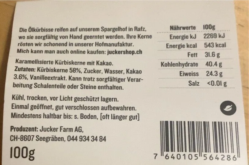 Schoggi Kürbiskerne