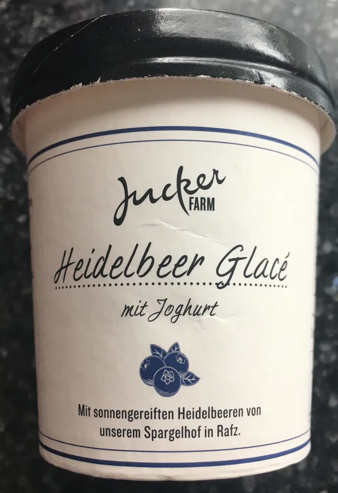 Heidelbeer Glacé mit Joghurt