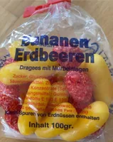 Bananen Erdbeeren Dragees