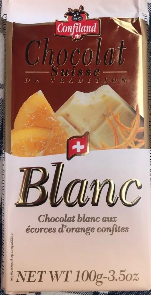 Chocolat blanc suisse de tradition