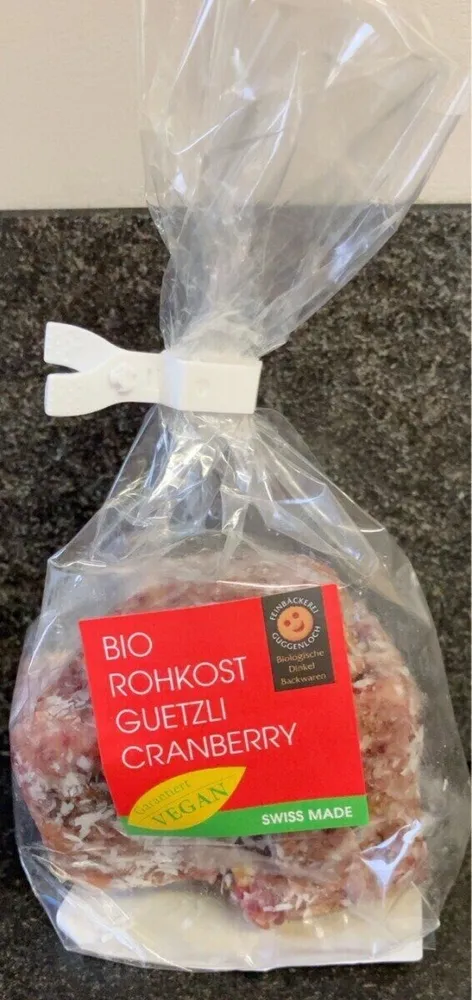 Bio Rohkost Guetzli Cranberry
