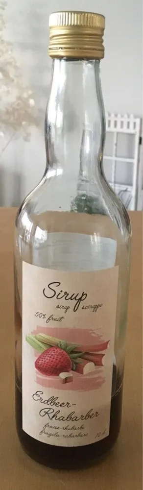 Sirop 50% fruit Fraise-rhubarbe