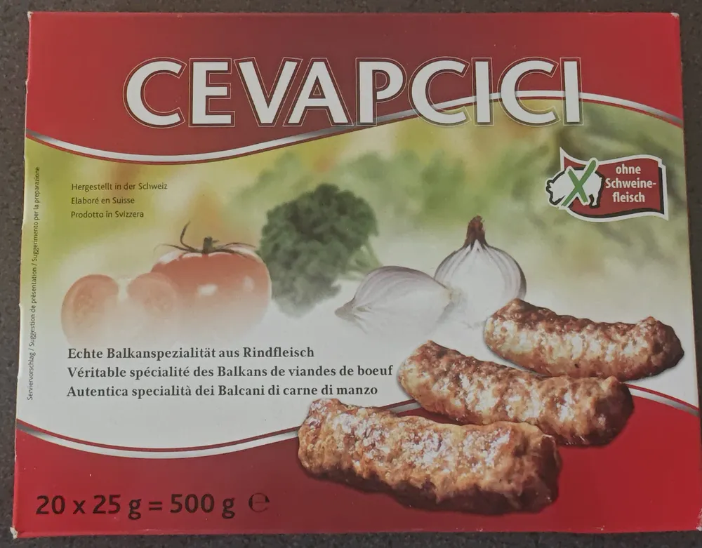 Cevapcici de bœuf