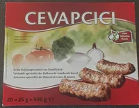 Cevapcici de bœuf