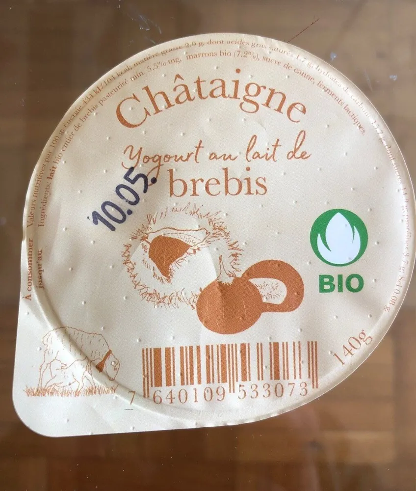 Yogourt au lait de brebis châtaigne
