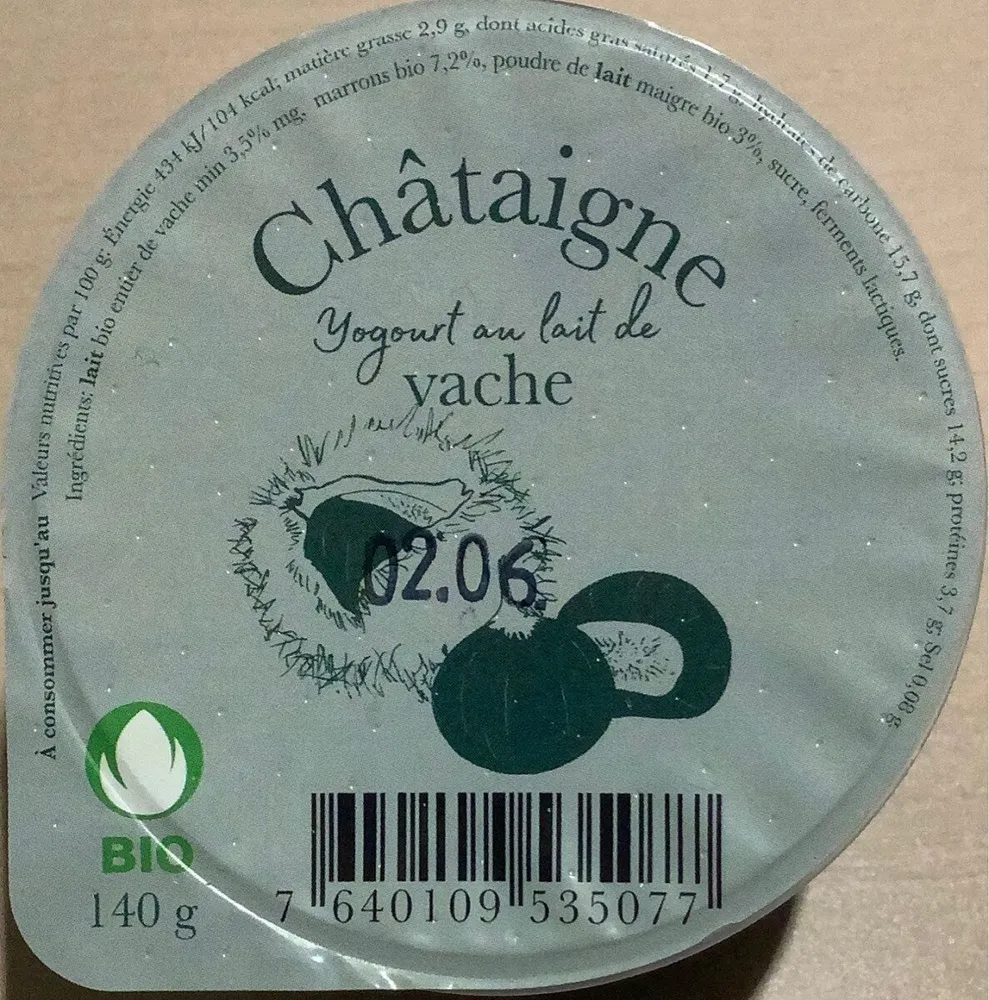 Yogourt Châtaigne Bio