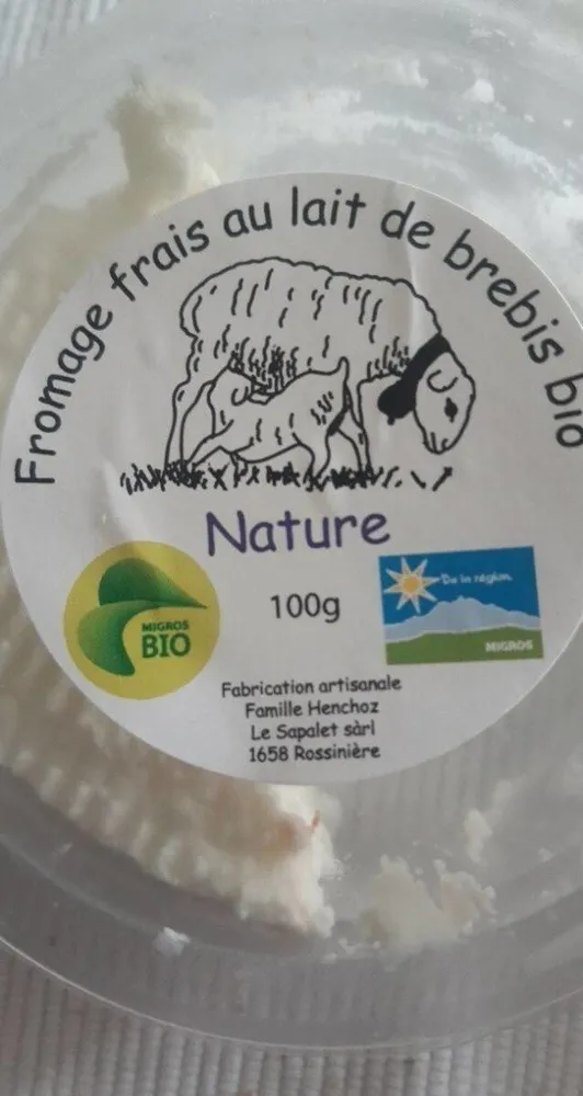Fromage frais au lait de brebis bio