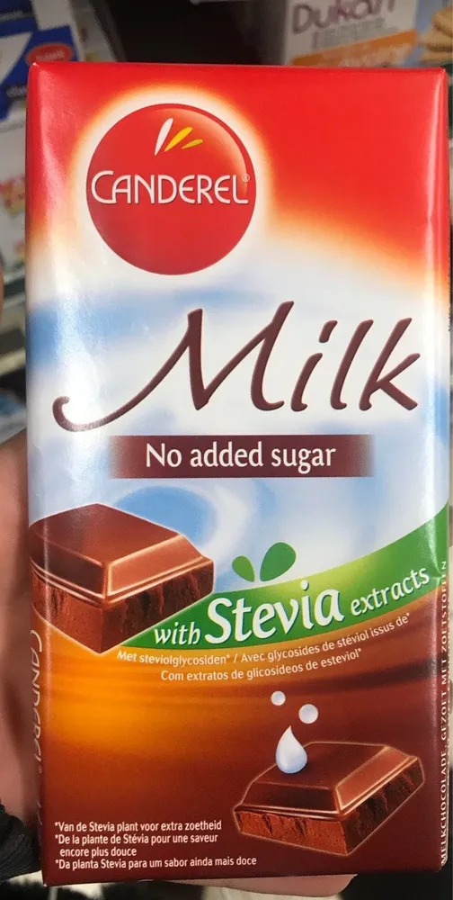 Milk no added sugar with stevia extracts
