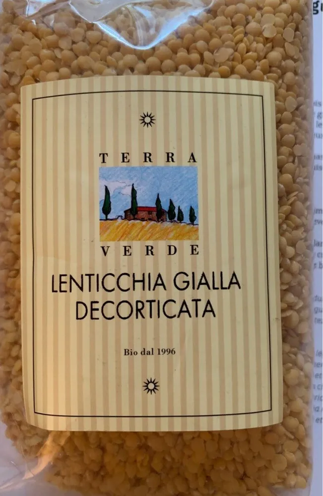 Lenticchia gialla decorticata