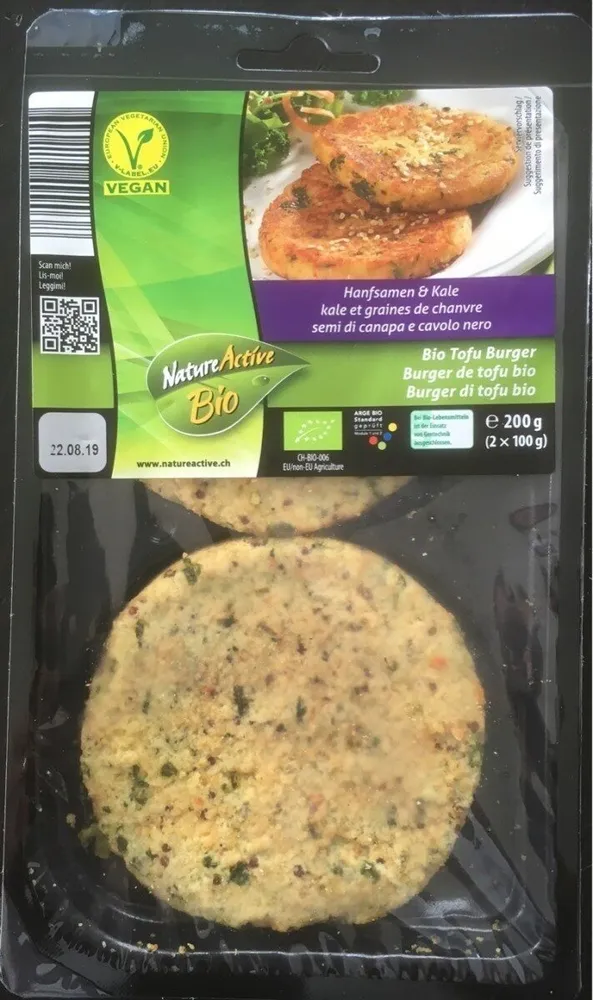 Burger de tofu bio