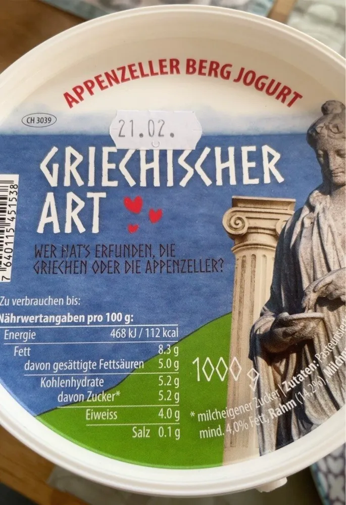 Appenzeller Berg Jogurt