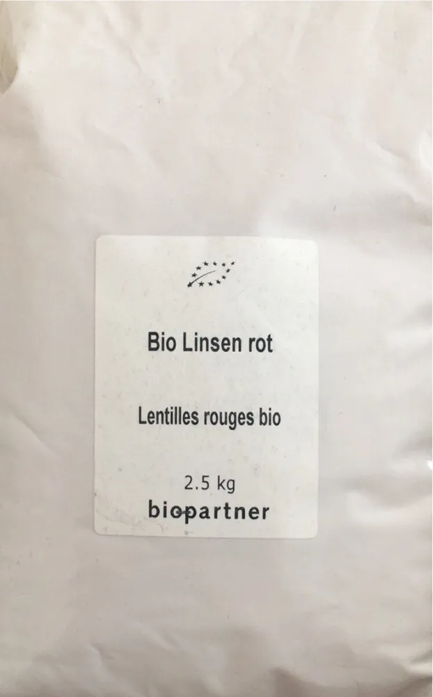 Lentilles rouges bio