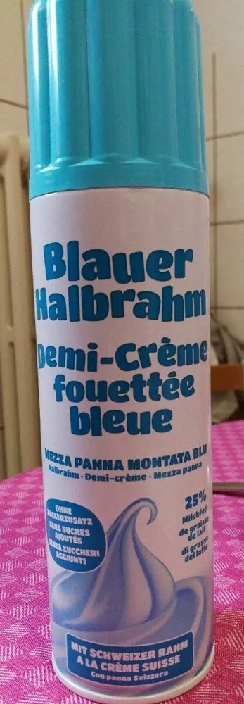 Demi-crème fouettée