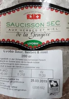 Saucisson sec aux herbes et miel