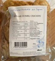 Wakame kombu crackers