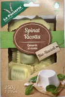 Ravioli épinards et ricotta, bio