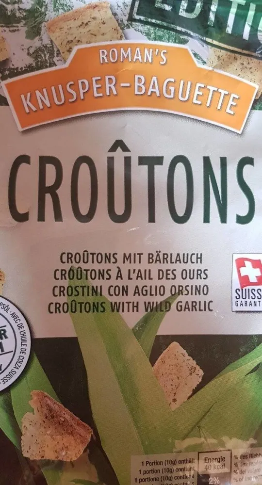 croûton a l ail des ours