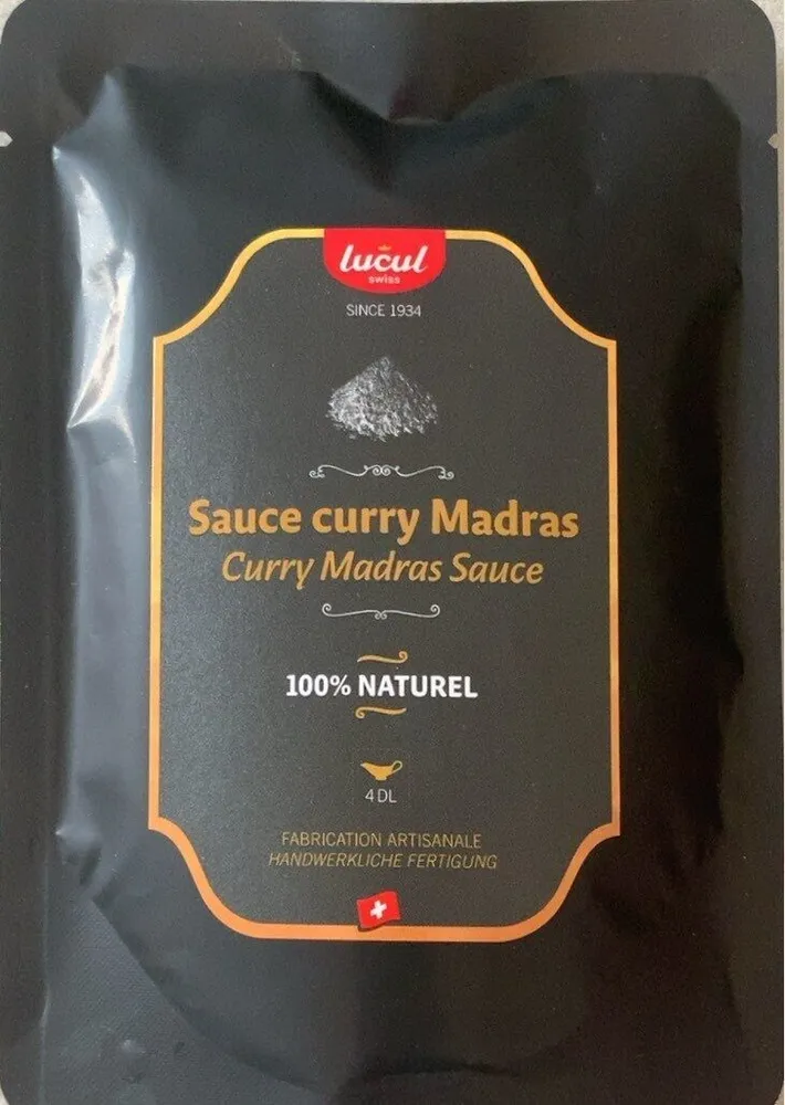 Sauce curry madras