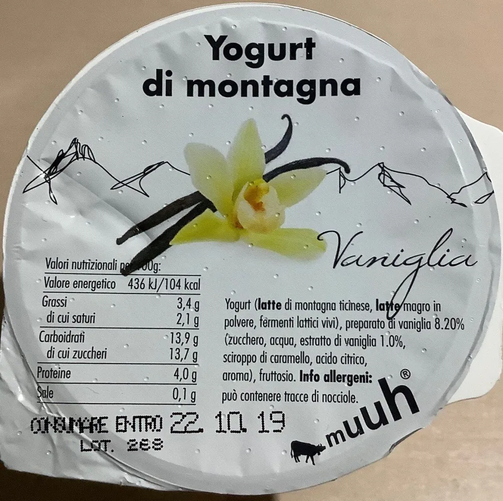 Yogourt de montagne Vanille