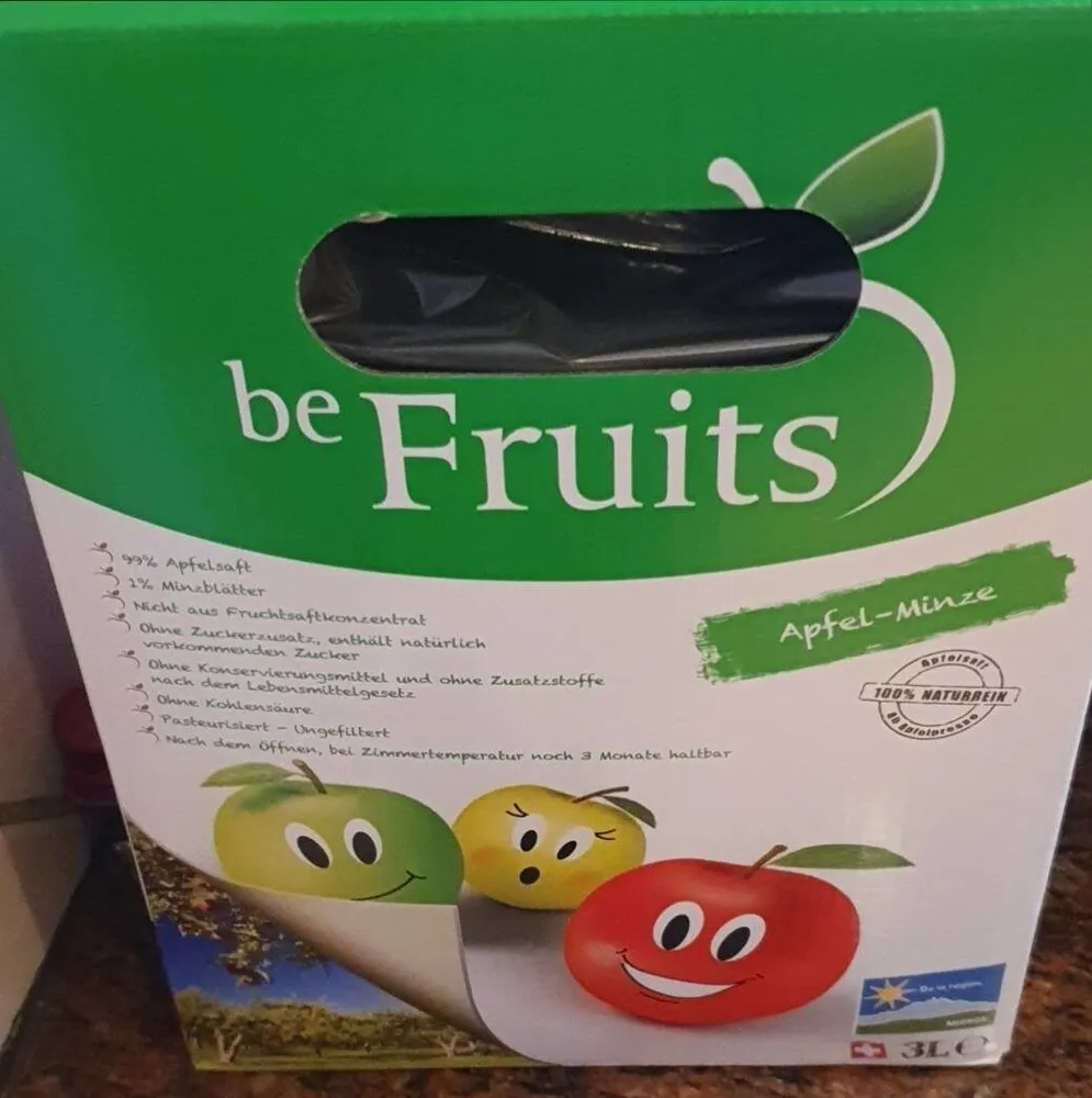 Jus de pomme menthe
