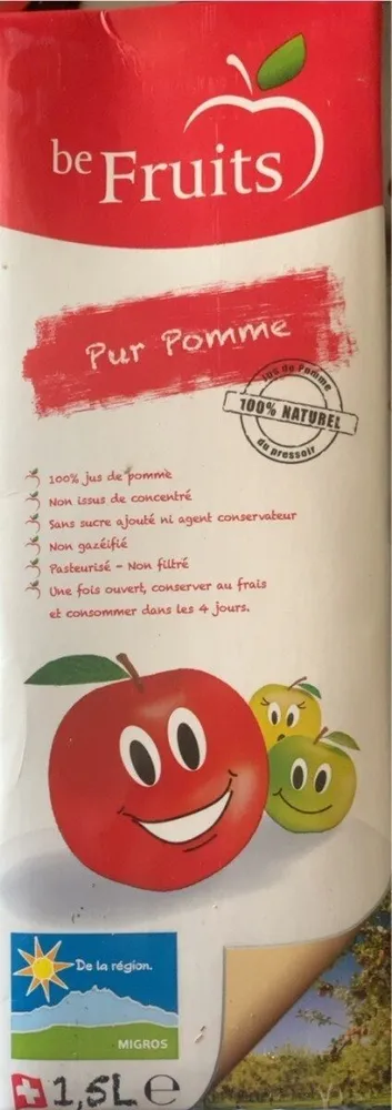 Be fruits pur pomme