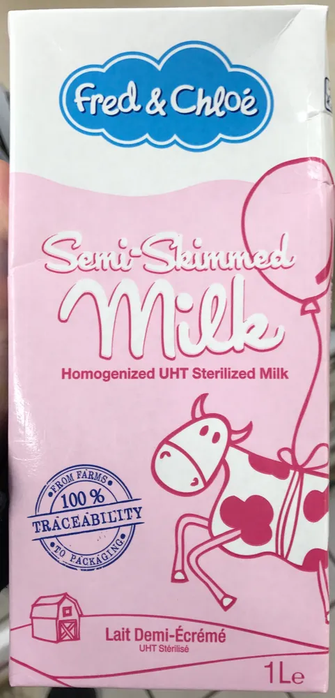 Lait Demi-Écrémé UHT Stérilisé