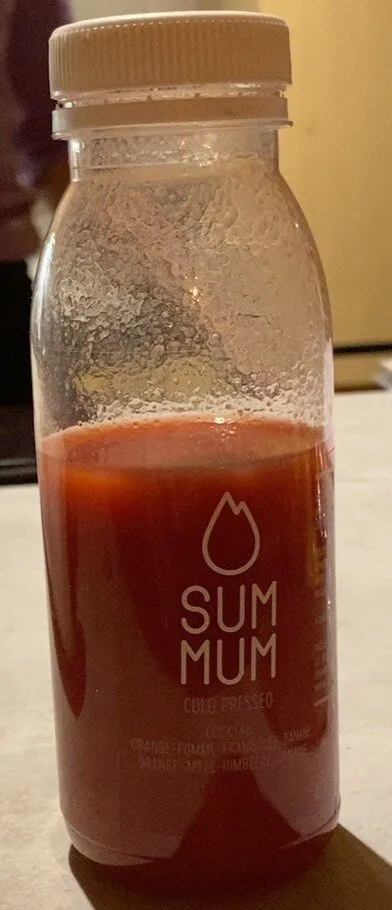 Cold Pressed Cocktail Orange-Apfel-Himbeere-Banane