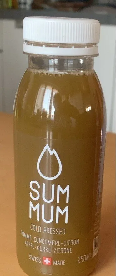Jus de pomme comcombre citron
