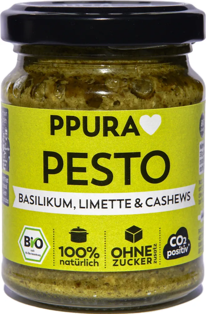 Pesto Basilikum, Limette und Cashew