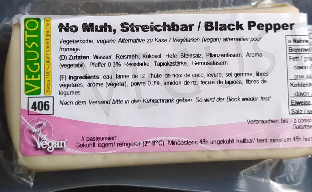No Muh, Streichbar Black Pepper