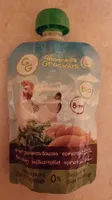 Purée d'Épinards et de Patates Douces Biologiques au Poulet avec Jus de Menthe et de Citron