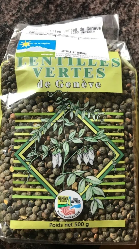 Lentilles vertes de Genève