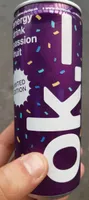 Energy drink, passion fruit