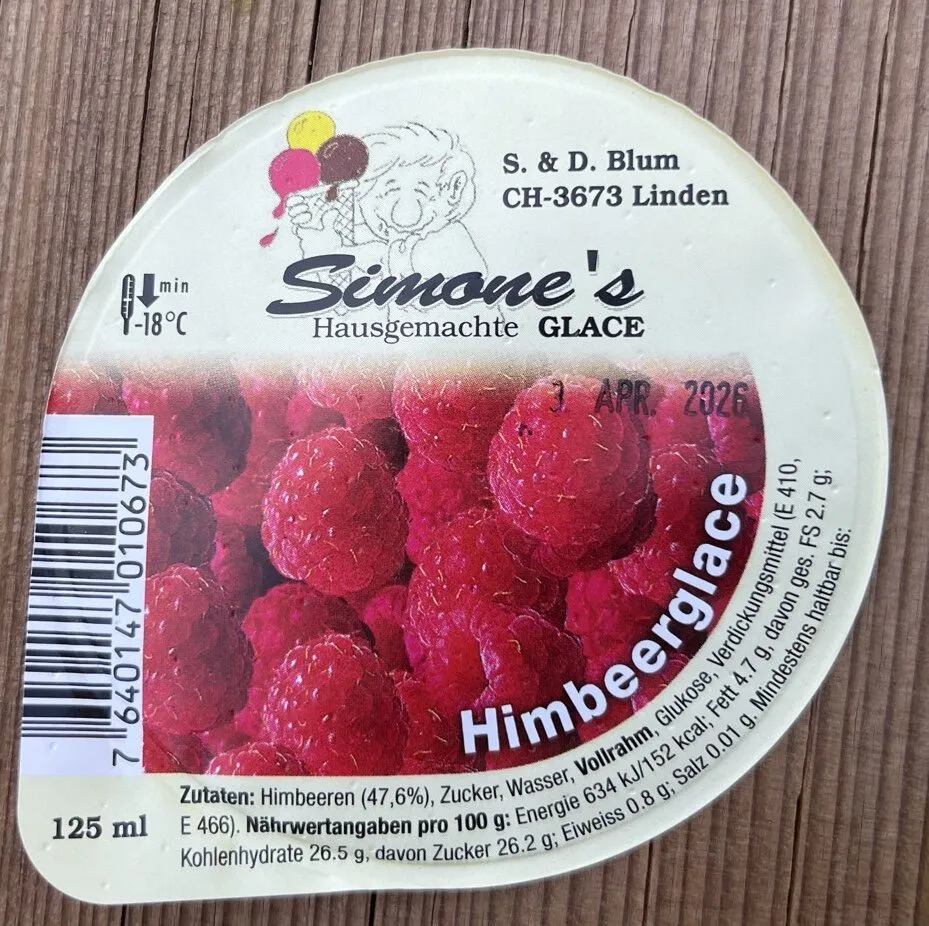 Himbeerglace