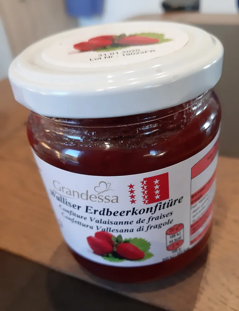 Confiture de Fraises du Valais
