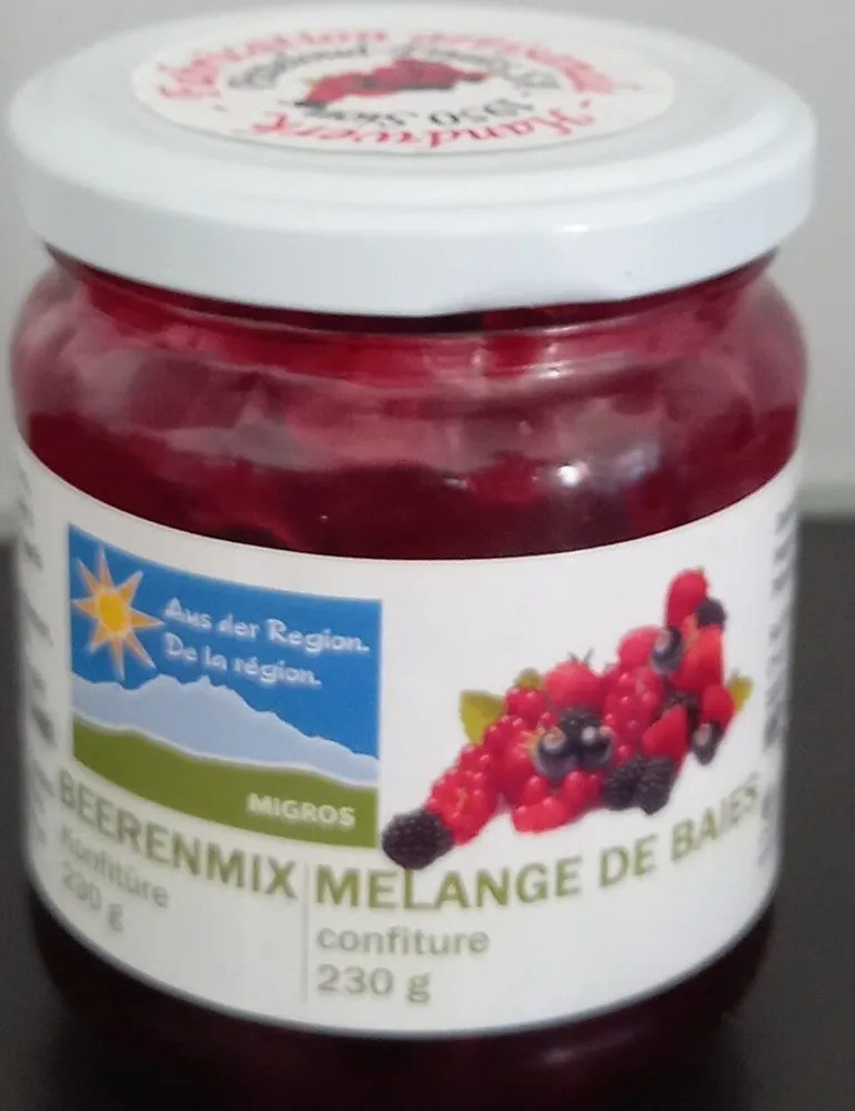 Mélange de baies confiture