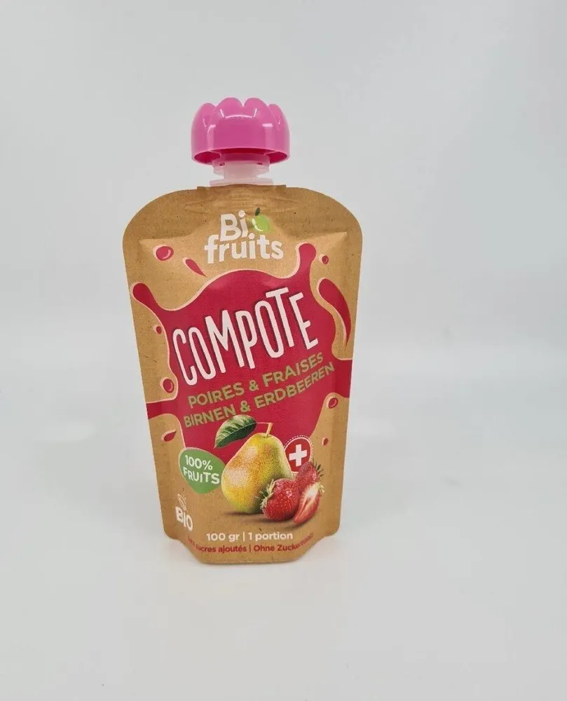 Compote poires-fraises