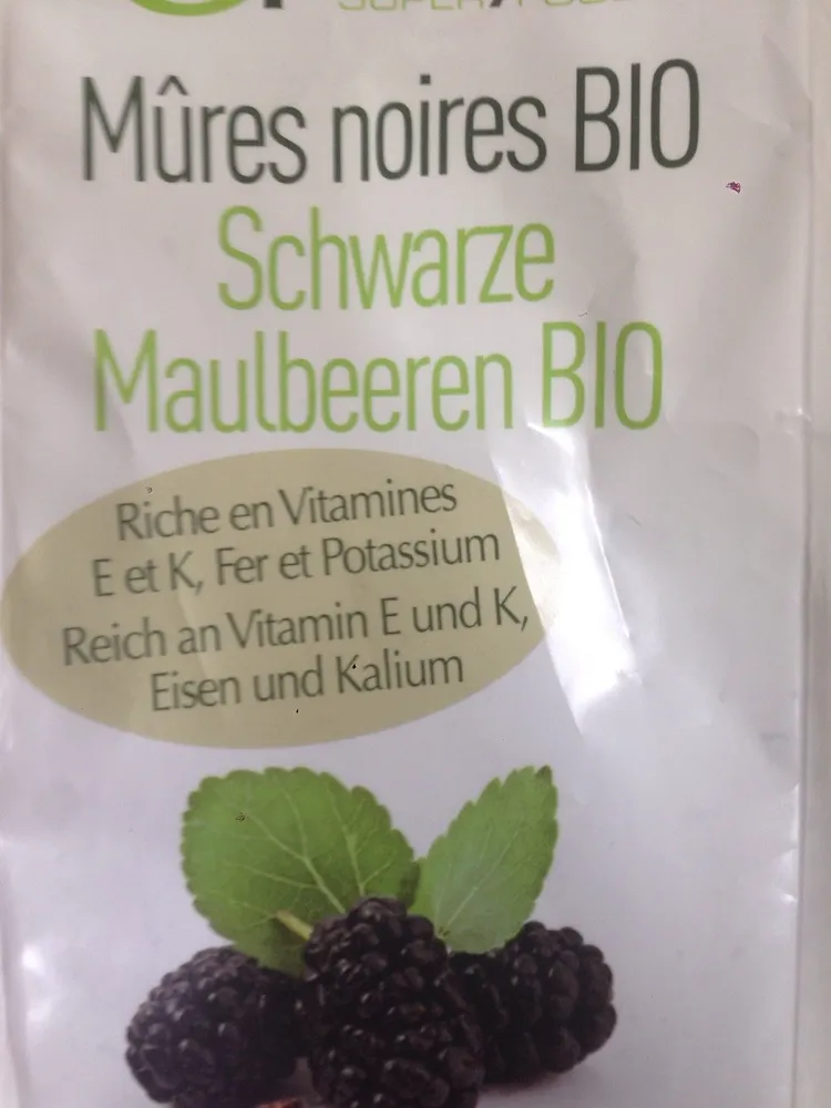 Optimys Schwarze Maulbeeren Bio 180 g