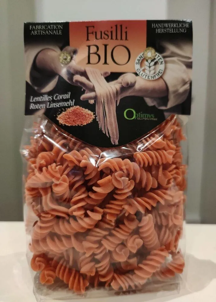 Fusilli BIO Lentilles Corail sans gluten