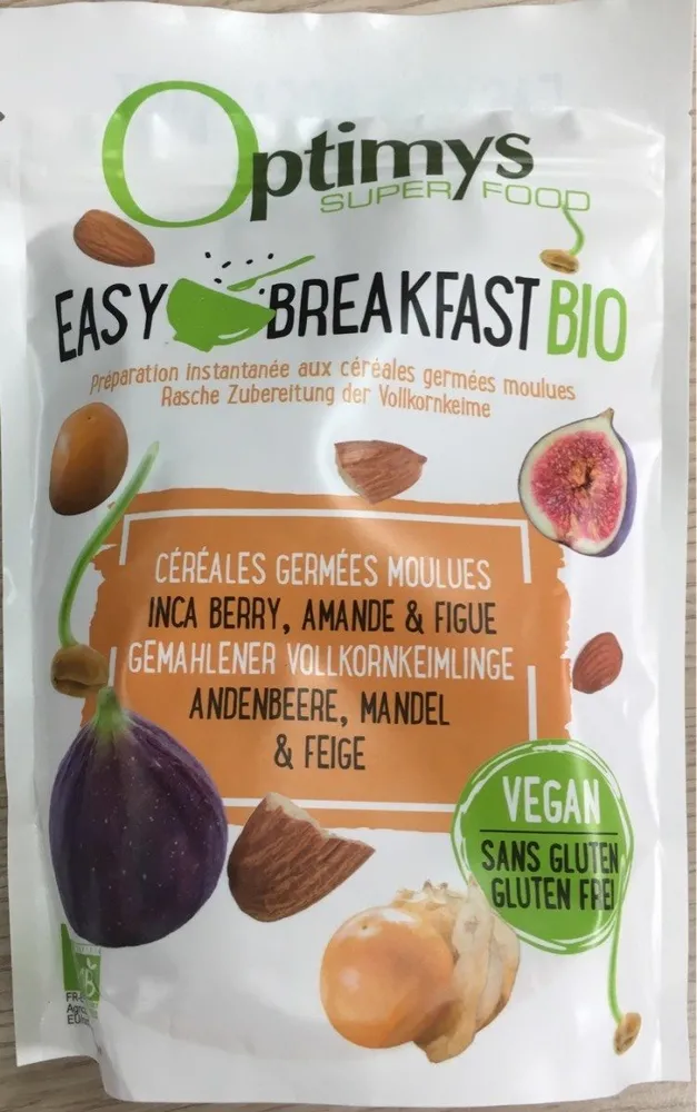 Easy breakfast céréales germées moulues