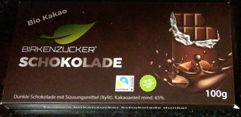 Birkenzucker Schokolade