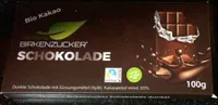 Birkenzucker Schokolade