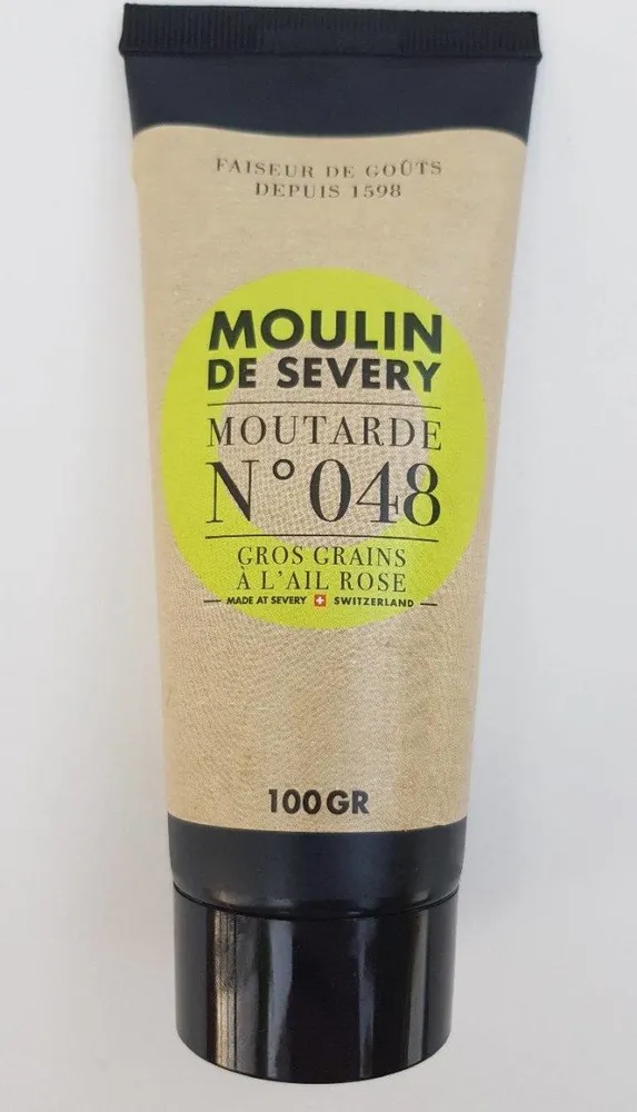 Moutarde gros grains à l'ail rouge